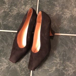 Sasha Black Suede Leather Shoes